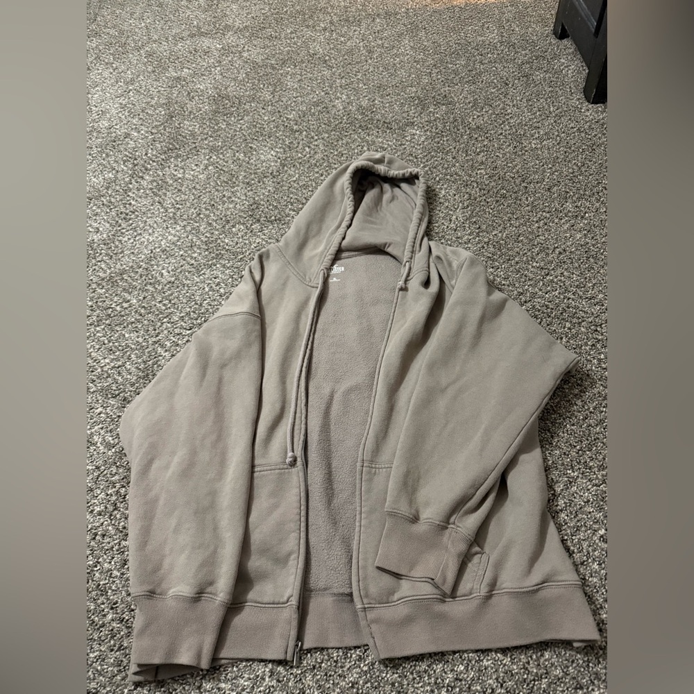Hollister Co Women’s XL Full Zip Hoodie Jacket Sweatshirt Pockets